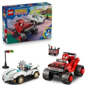 LEGO® Sonic the Hedgehog™ 77118 Silver and his car vs. Knuckles and his monster truck
