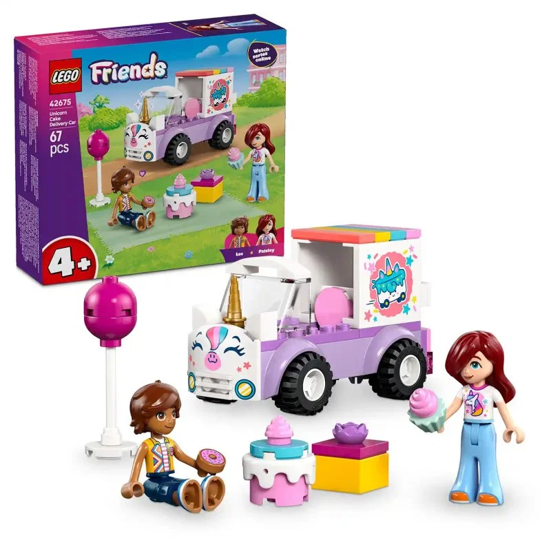 Friends 42675 Unicorn Delivery Car with Cake