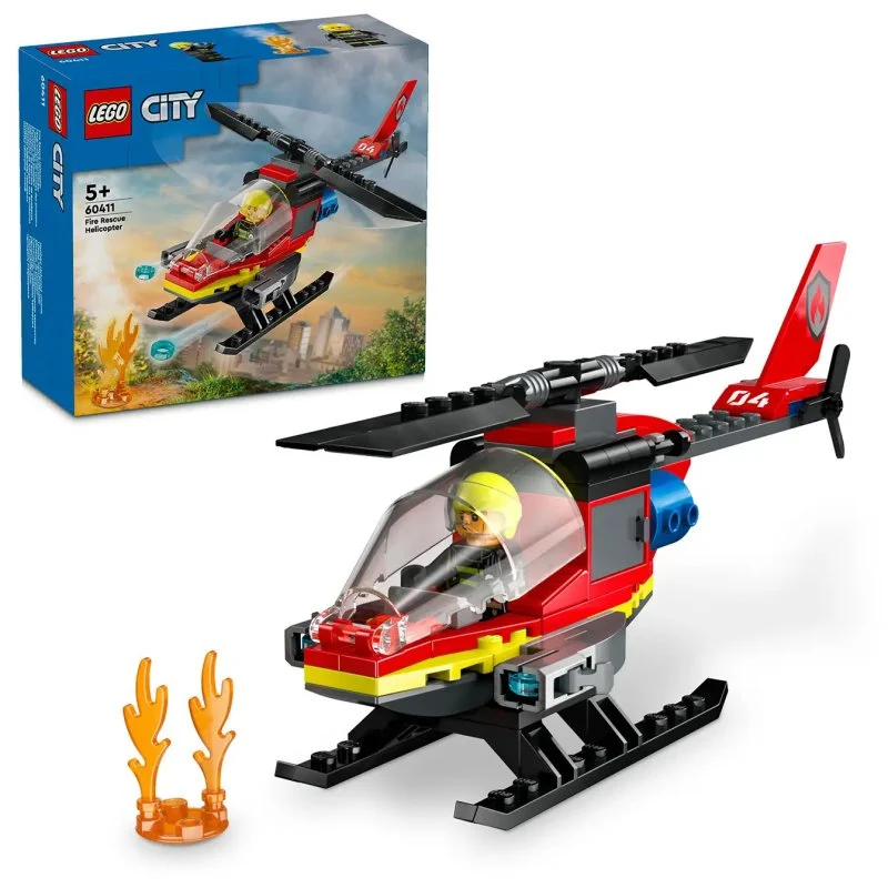 City 60411 Fire Rescue Helicopter