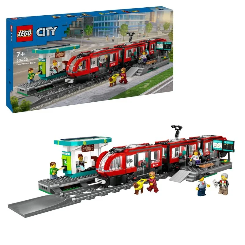 City 60423 Tram and Stop in the City Center