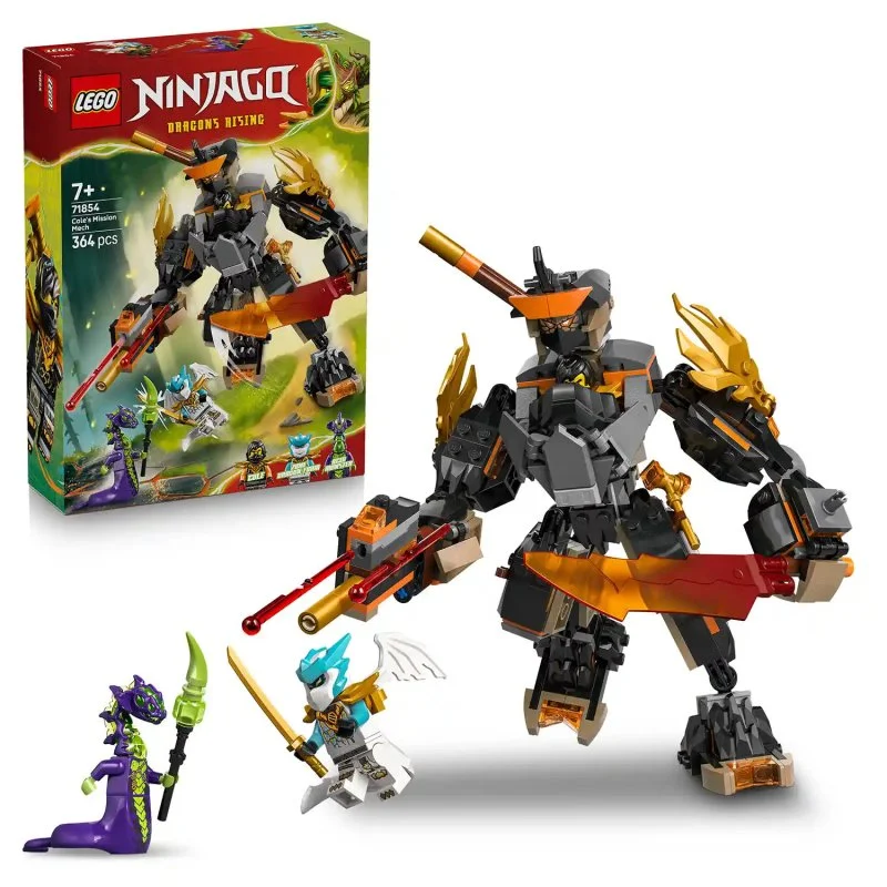 NINJAGO® 71854 Cole's Expedition Mech and Dragon Zane