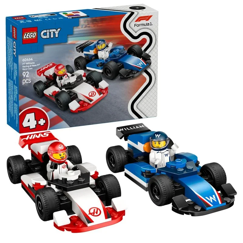 City 60464 Williams Racing F1® and Haas F1® Race Cars