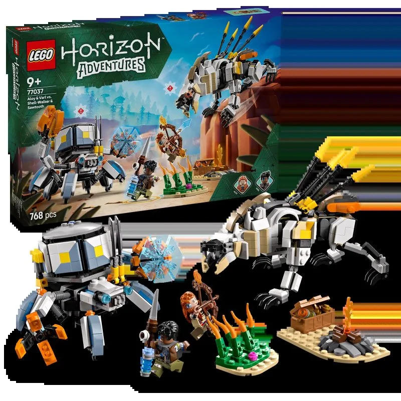 Horizon Adventures™ 77037 Aloy and Varl vs. Shell-Walker and Sawtooth