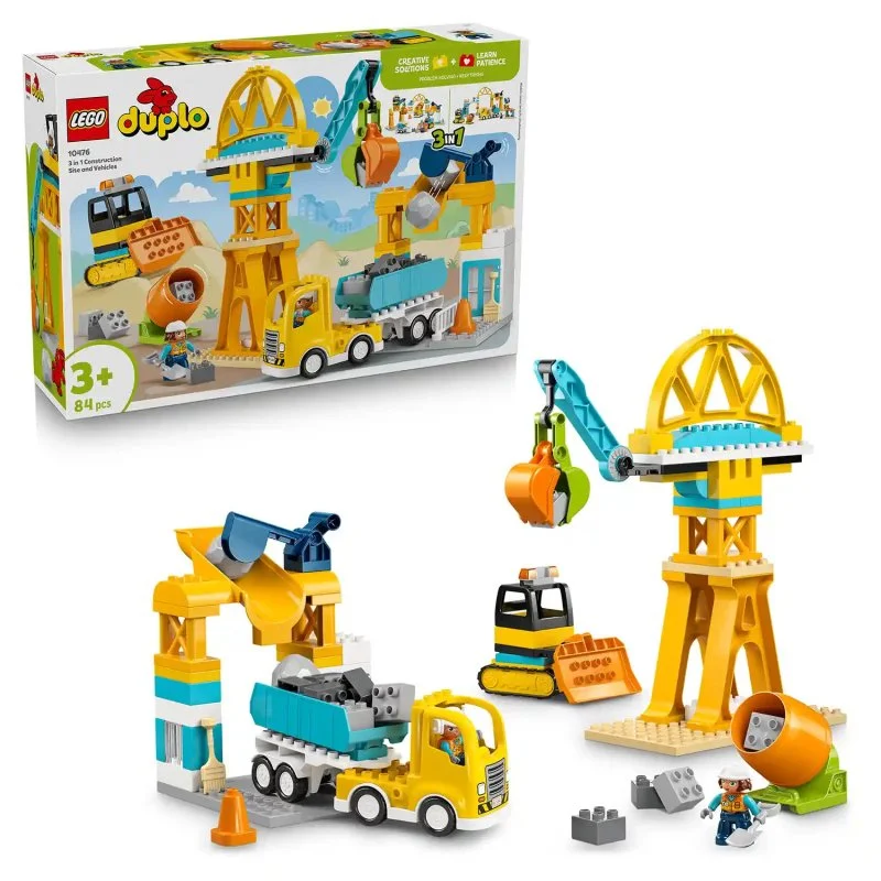 DUPLO® 10476 Construction Site and Vehicles 3-in-1