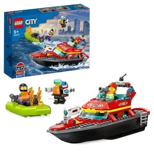 LEGO® City 60373 Fire Rescue Boat and Dinghy