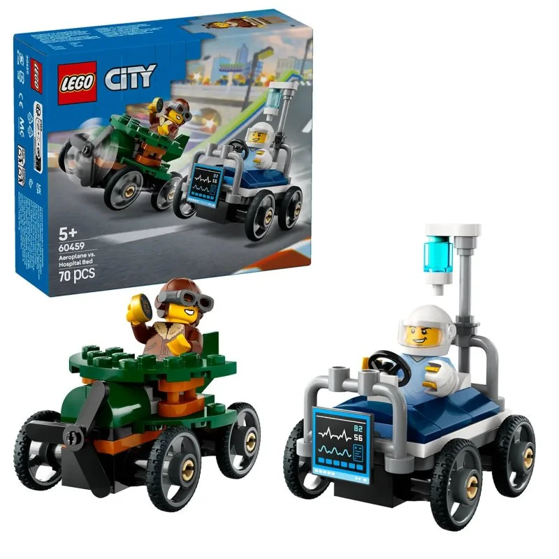 City 60459 Racing Pack: Airplane vs. Hospital Bed