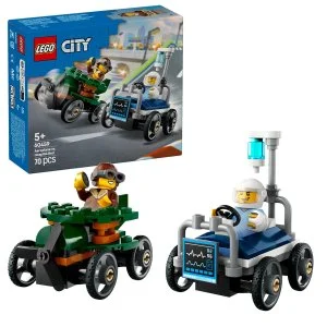 LEGO® City 60459 Racing Pack: Airplane vs. Hospital Bed