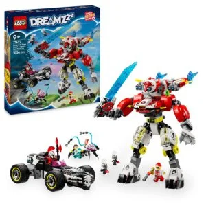 LEGO® DREAMZzz™ 71497 Cooper's Tiger Robot and Zer's Hot Rod