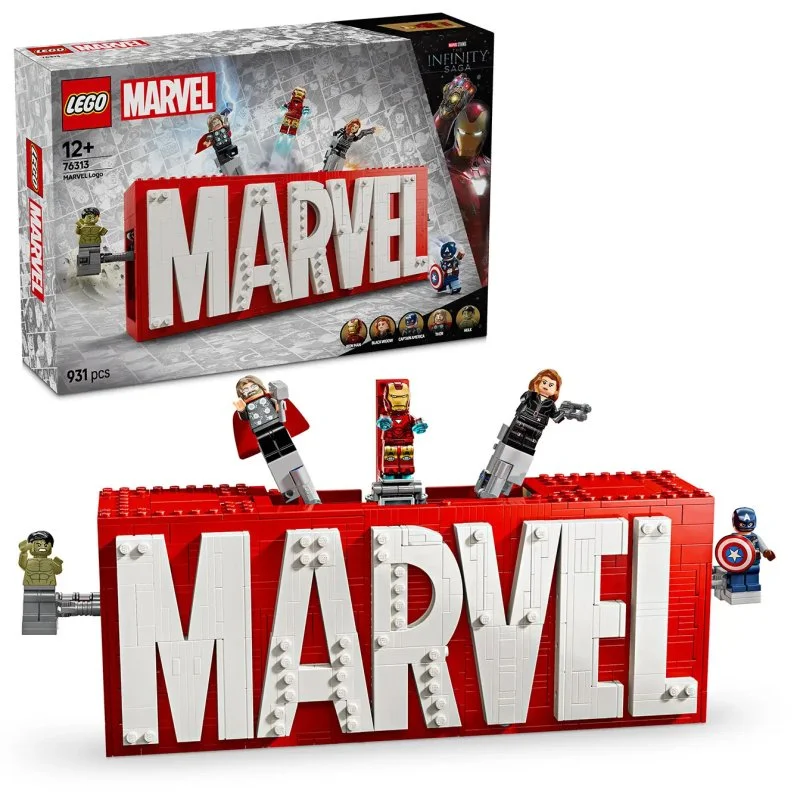 Marvel 76313 MARVEL Logo and Minifigures