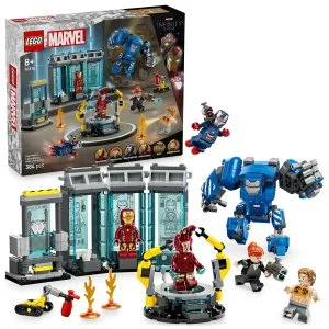 LEGO® Marvel 76315 Iron Man and His Laboratory: Hall of Armor