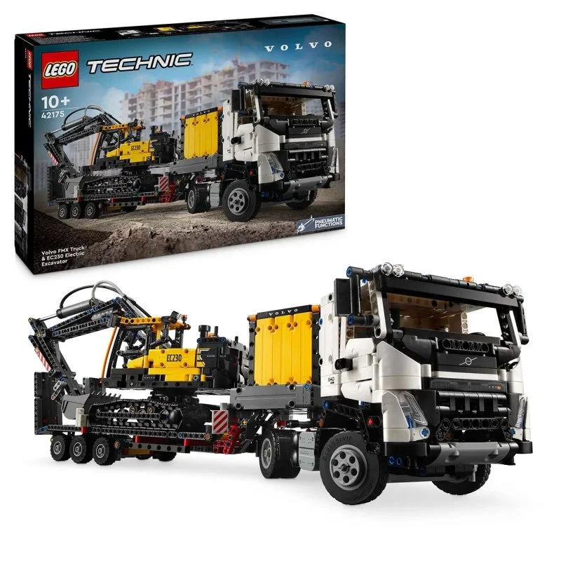 Technic 42175 Volvo FMX Truck and Volvo EC230 Electric Excavator