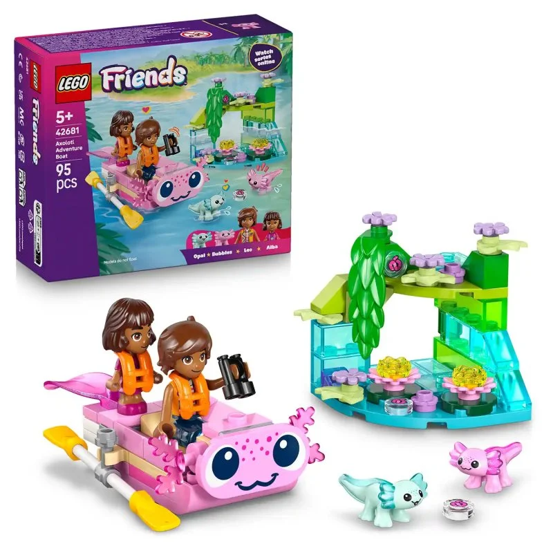 Friends 42681 Adventure Boat with Axolotls