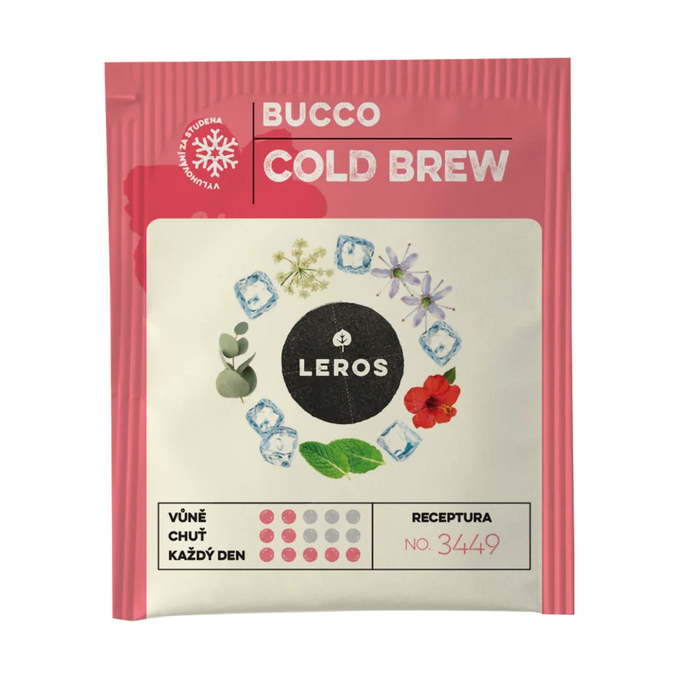 LEROS Bucco Cold Brew Herbal Blend - Infusion Bags (20 x 1.5 g) - for Iced Tea Preparation