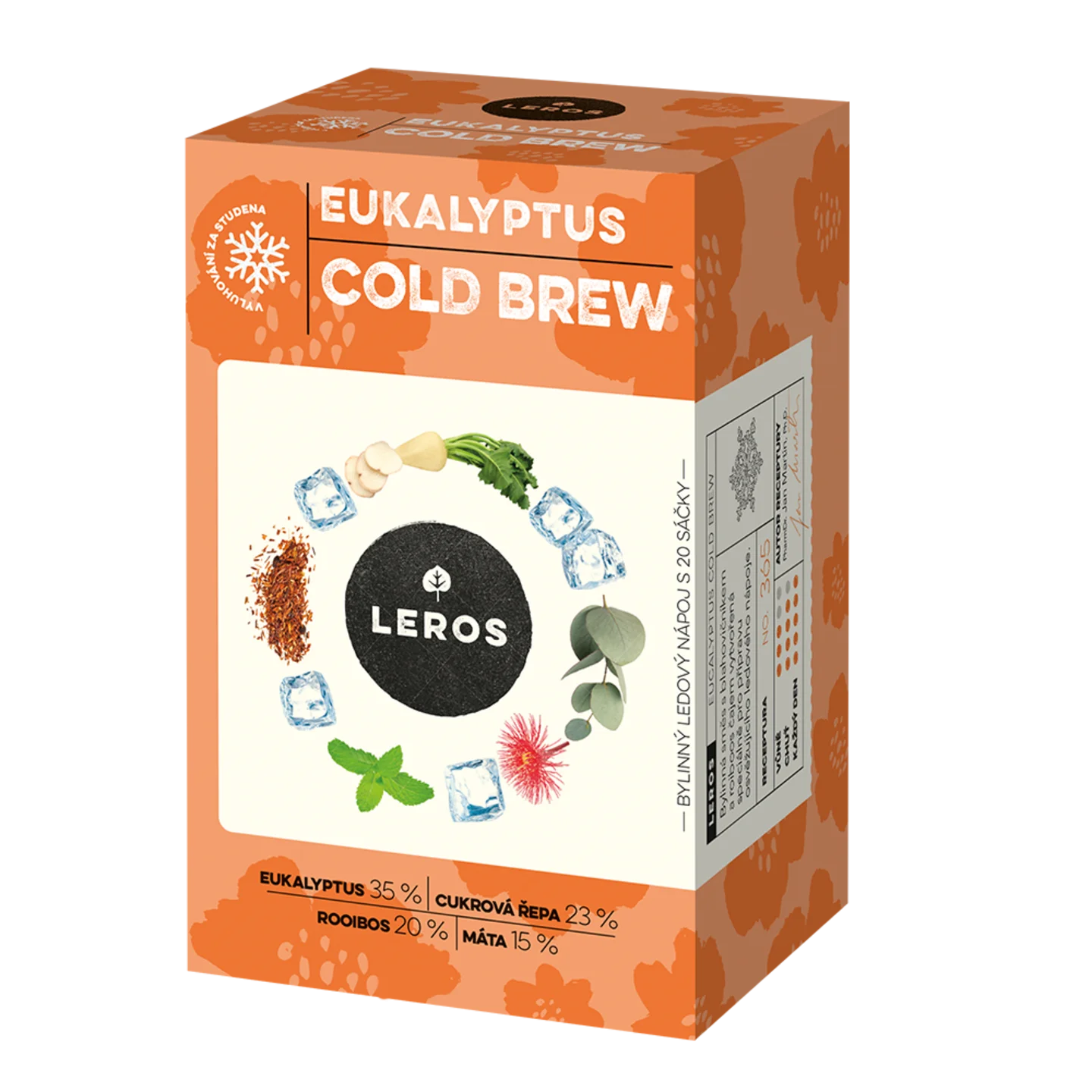 LEROS Eucalyptus Cold Brew Herbal Blend - Infusion Bags (20 x 1.8 g) - for Preparing Iced Tea
