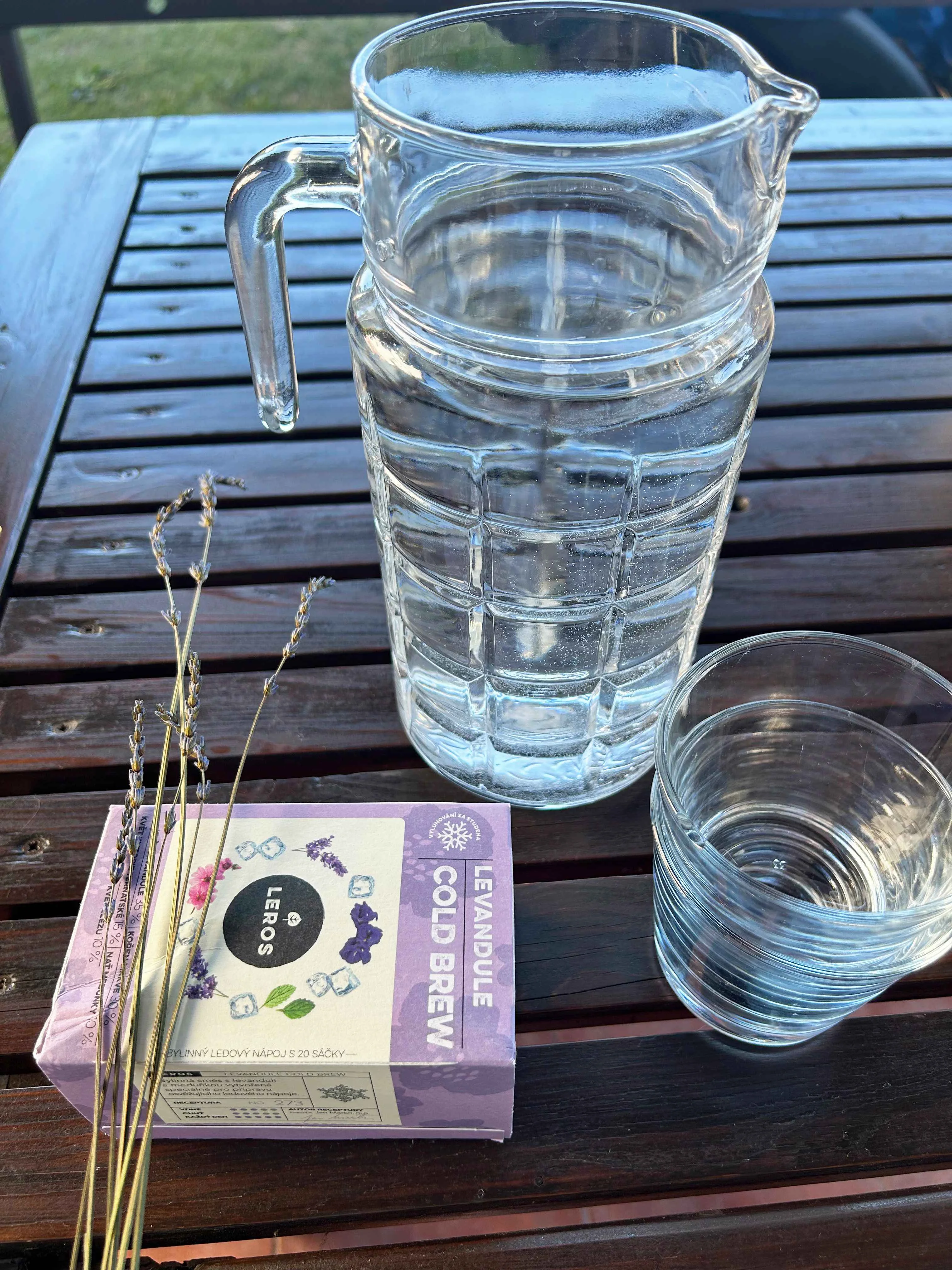 LEROS Lavender Cold Brew Herbal Blend - infusion bags (20 x 1.2 g) - for preparing iced tea