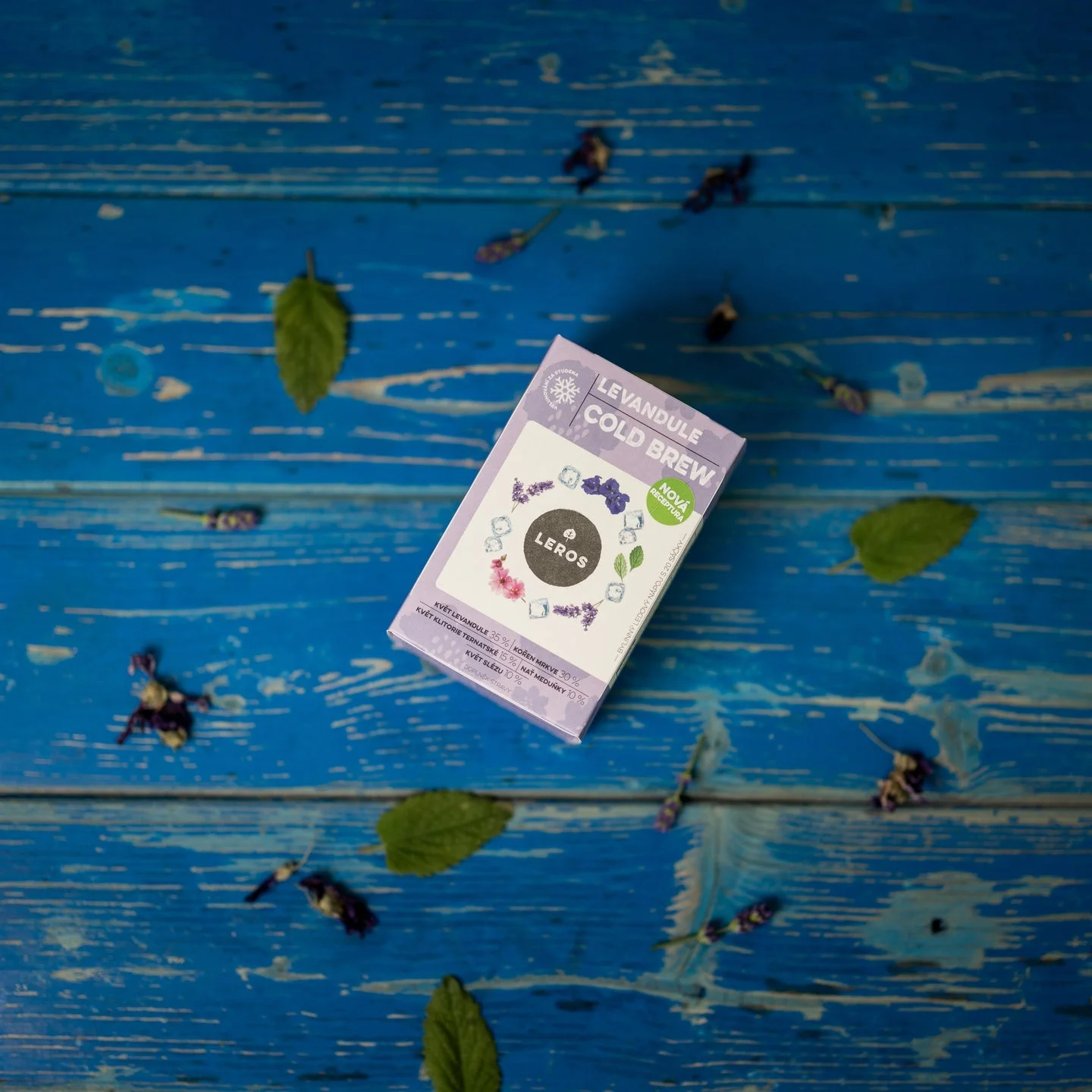 LEROS Lavender Cold Brew Herbal Blend - infusion bags (20 x 1.2 g) - for preparing iced tea