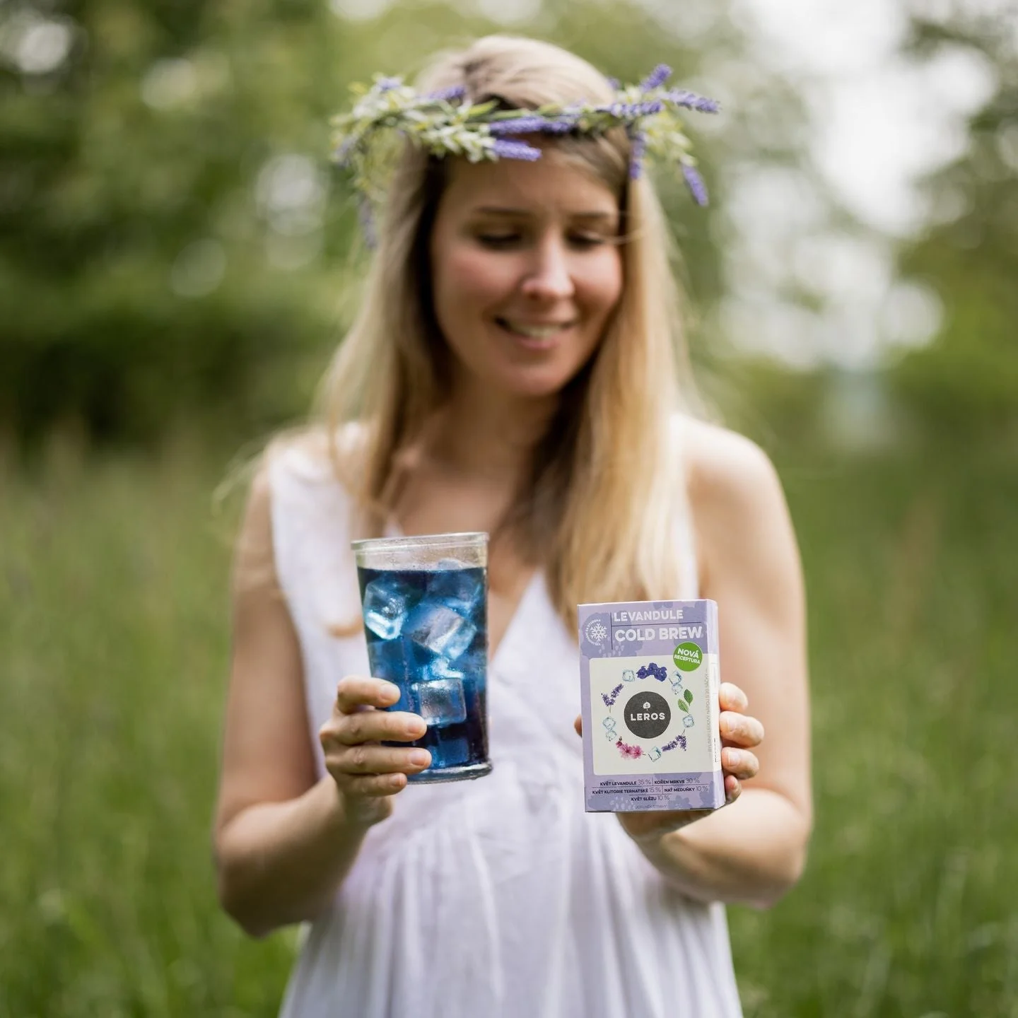 LEROS Lavender Cold Brew Herbal Blend - infusion bags (20 x 1.2 g) - for preparing iced tea