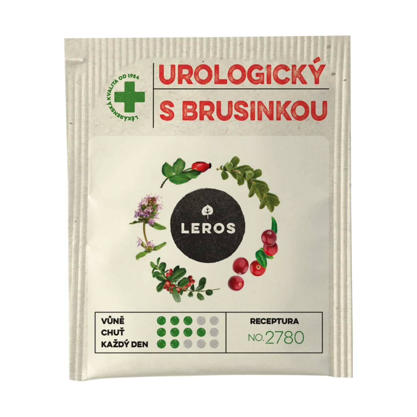 LEROS Urological Herbal Tea with Cranberry - Infusion Bags (20 x 1.5 g) - Supports Urinary Tract Health