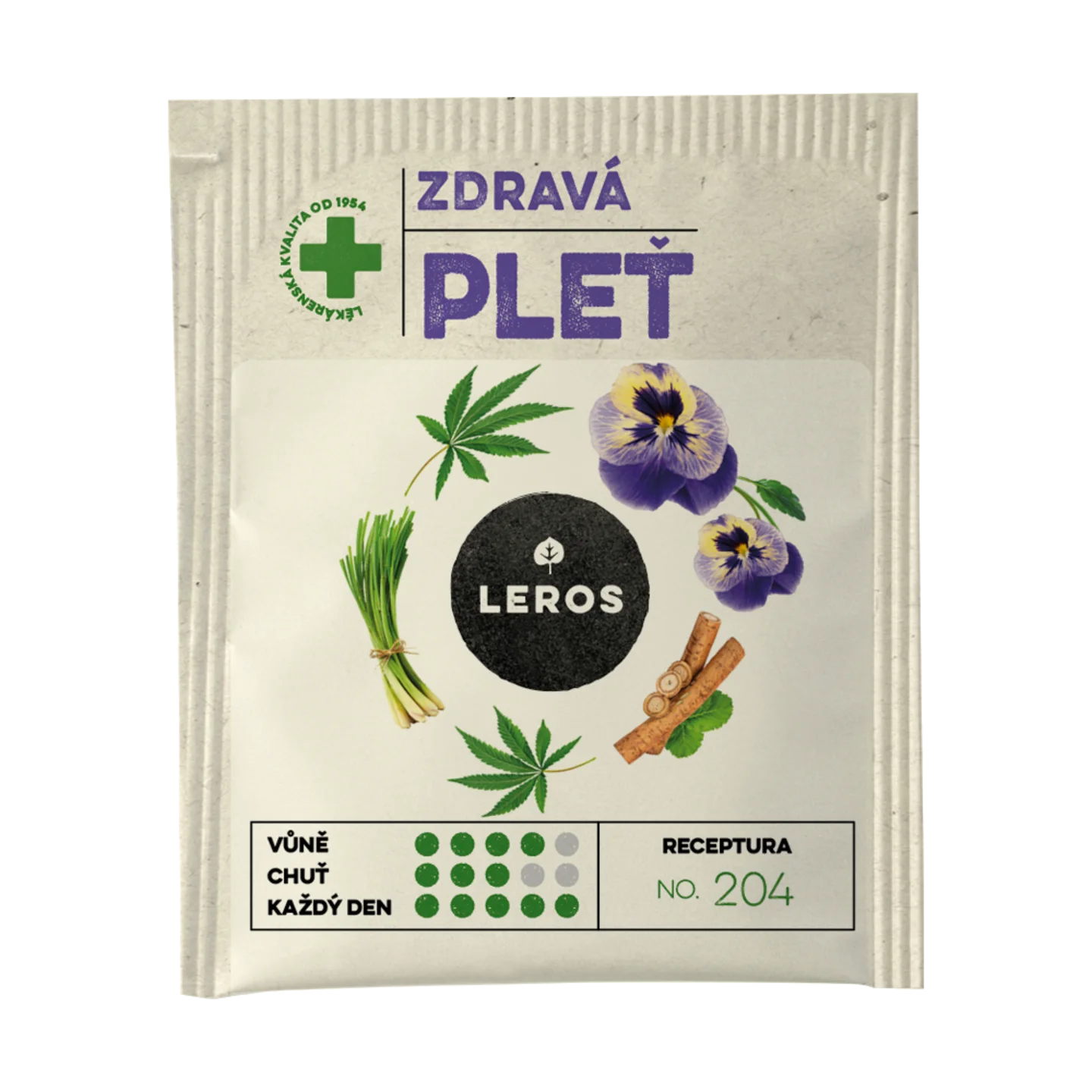 LEROS Healthy Skin Herbal Tea – Infusion Bags (20 x 1.5 g) – Purifies and Brightens the Skin