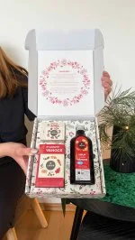 LEROS Gift Set (3 pcs) - Herbal Christmas - Herbal Syrup and 2 Types of Tea