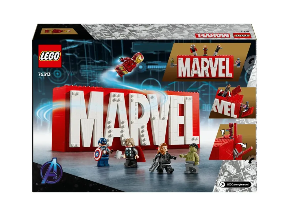 Marvel 76313 MARVEL Logo and Minifigures
