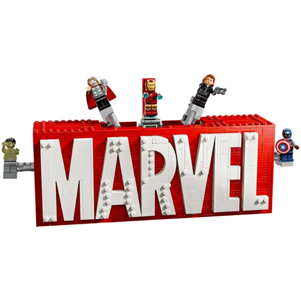 Marvel 76313 MARVEL Logo and Minifigures