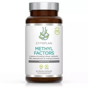 Cytoplan METHYL FACTORS - B1 Betaine B2 B6 Folic Acid (L-Methylfolate) Vitamin B12 and Zinc, 60 capsules