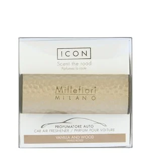 Millefiori Icon Metal Vanilla & Wood Car Fragrance