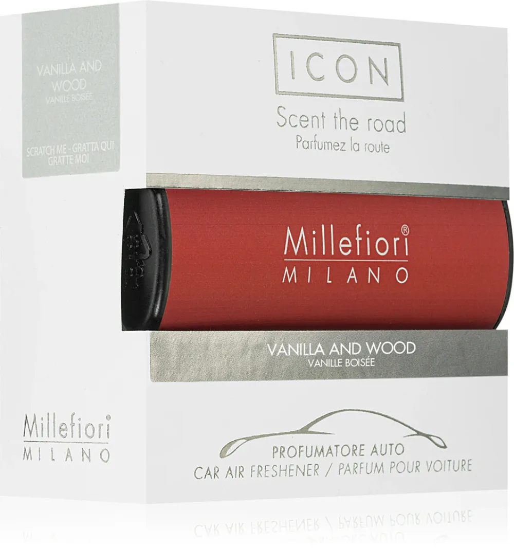 Icon Classic Vanilla and Wood car fragrance Millefiori Icon Classic Vanilla and Wood vůně do auta