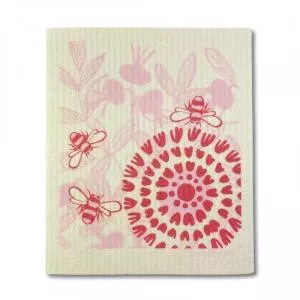 More Joy Washable Universal Cloth - Pink Flower - 100% Compostable