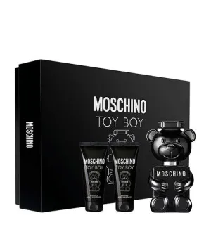 Moschino Toy Boy gift set for men includes Eau de Parfum 50 ml + Shower Gel 50 ml + After Shave Balm 50 ml