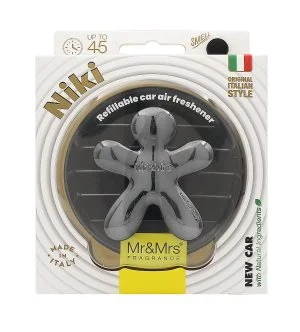 Mr&Mrs Fragrance Niki Titanium Chrome New Car Air Freshener