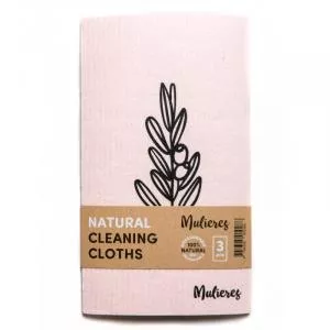 Mulieres Set of washable universal cloths (3 pcs) - 100% compostable
