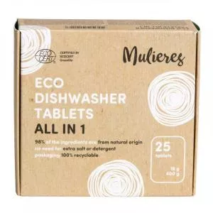 Mulieres Dishwasher tablets - all in one BIO (25 pcs) - with ecocert certification