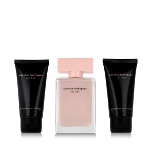 Narciso Rodriguez For Her Eau de Parfum for Women 50 ml + Shower Gel 50 ml + Body Lotion
