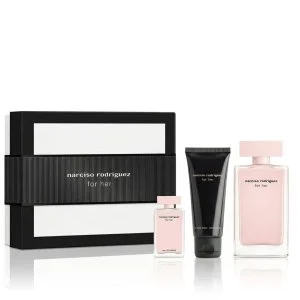 Narciso Rodriguez For Her Eau de Parfum for Women 100 ml + EDP MINI 10 ml + Body Lotion