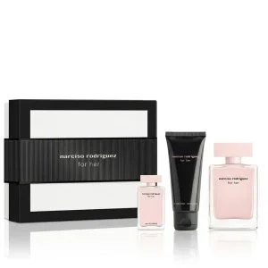 Narciso Rodriguez For Her Eau de Parfum for Women 50 ml + EDP Mini 7.5 ml + Body Lotion