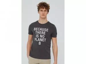 Ecoalf Natal Classic Because T-shirt Man Charcoal