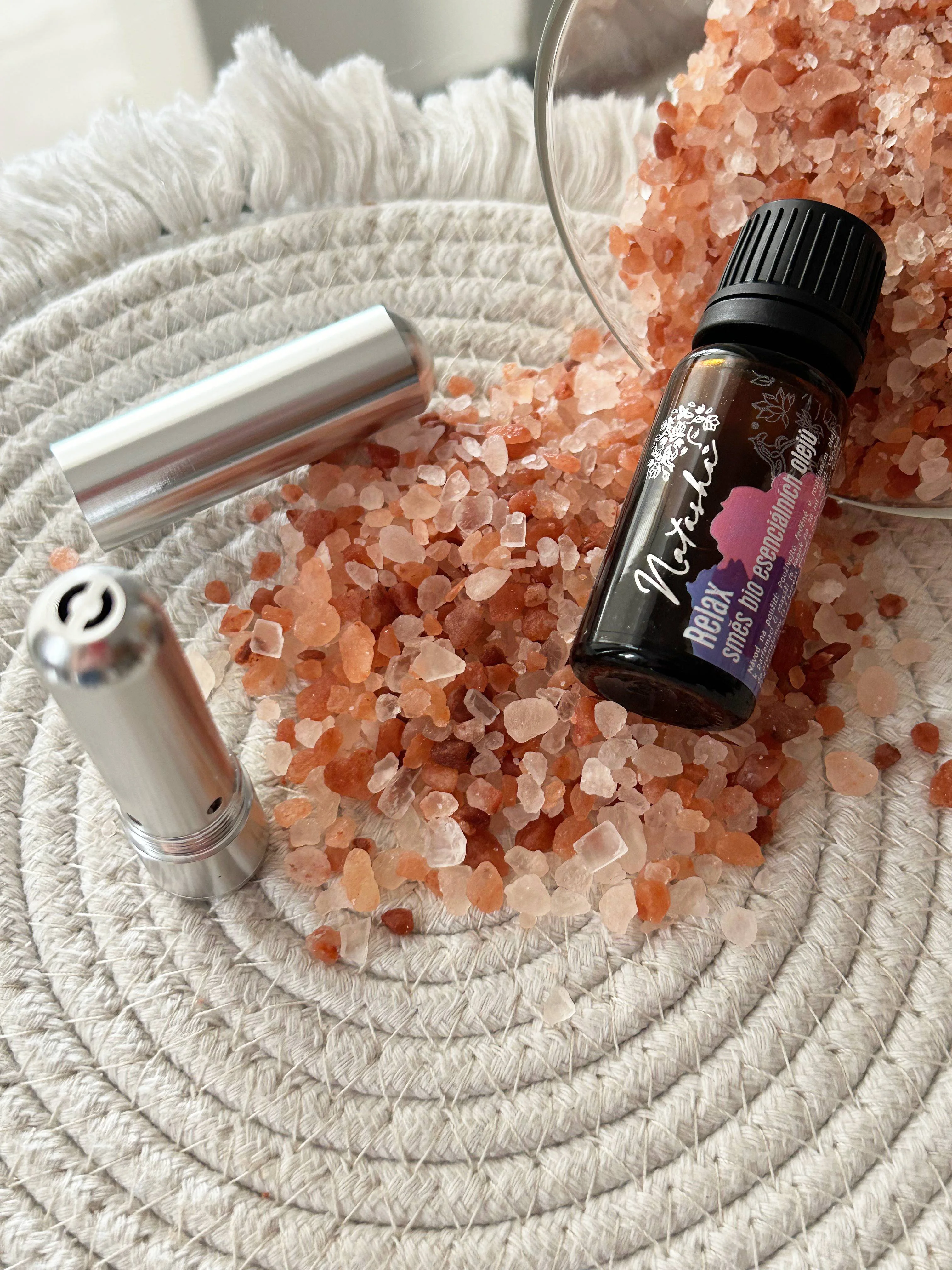 Natasha Aromatherapy Set with Inhaler - Relax - Calming Lavender and Lemon