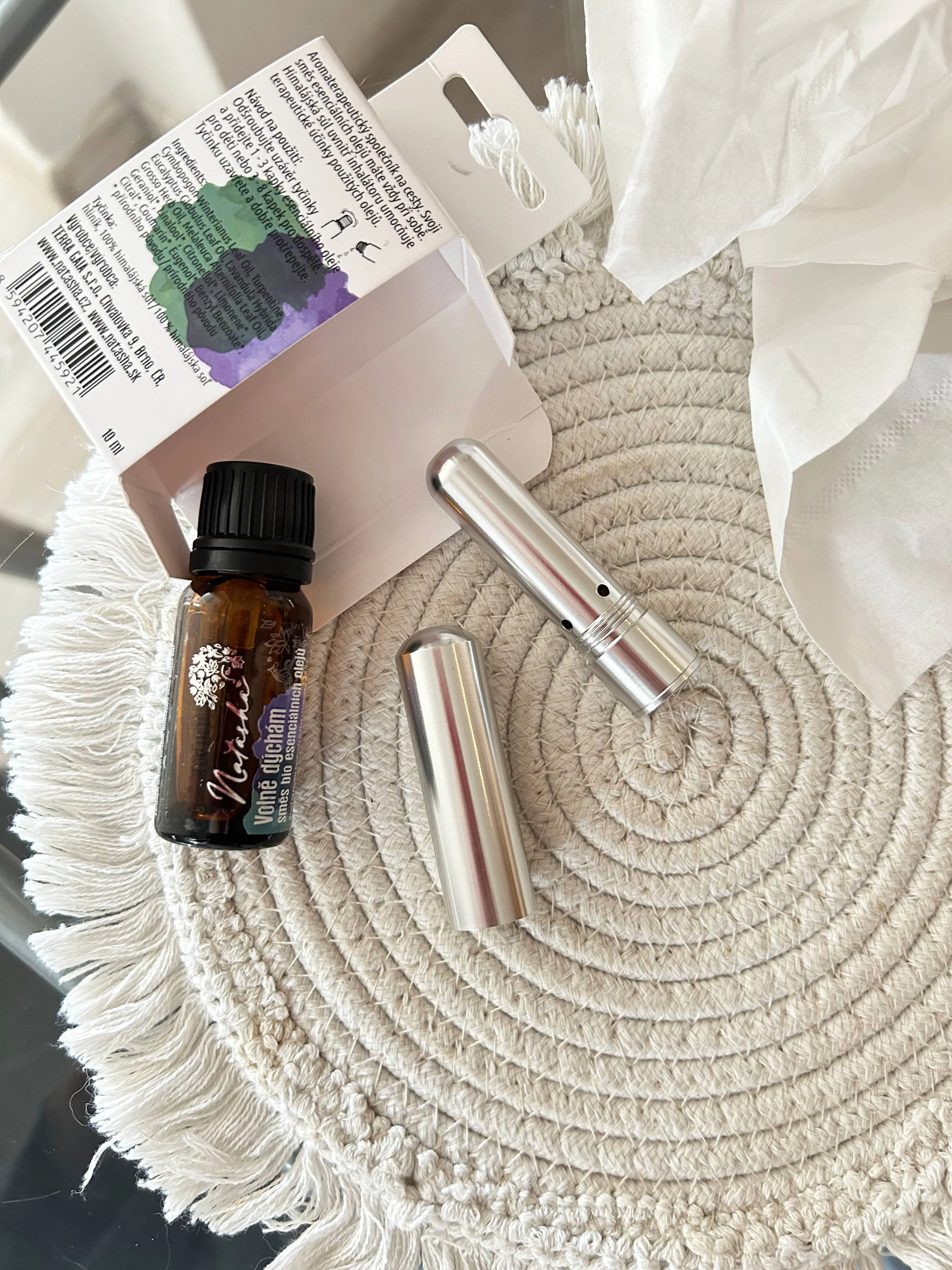 Natasha Aroma Set with Inhaler - Breathe Freely - Helper for a Stuffy Nose