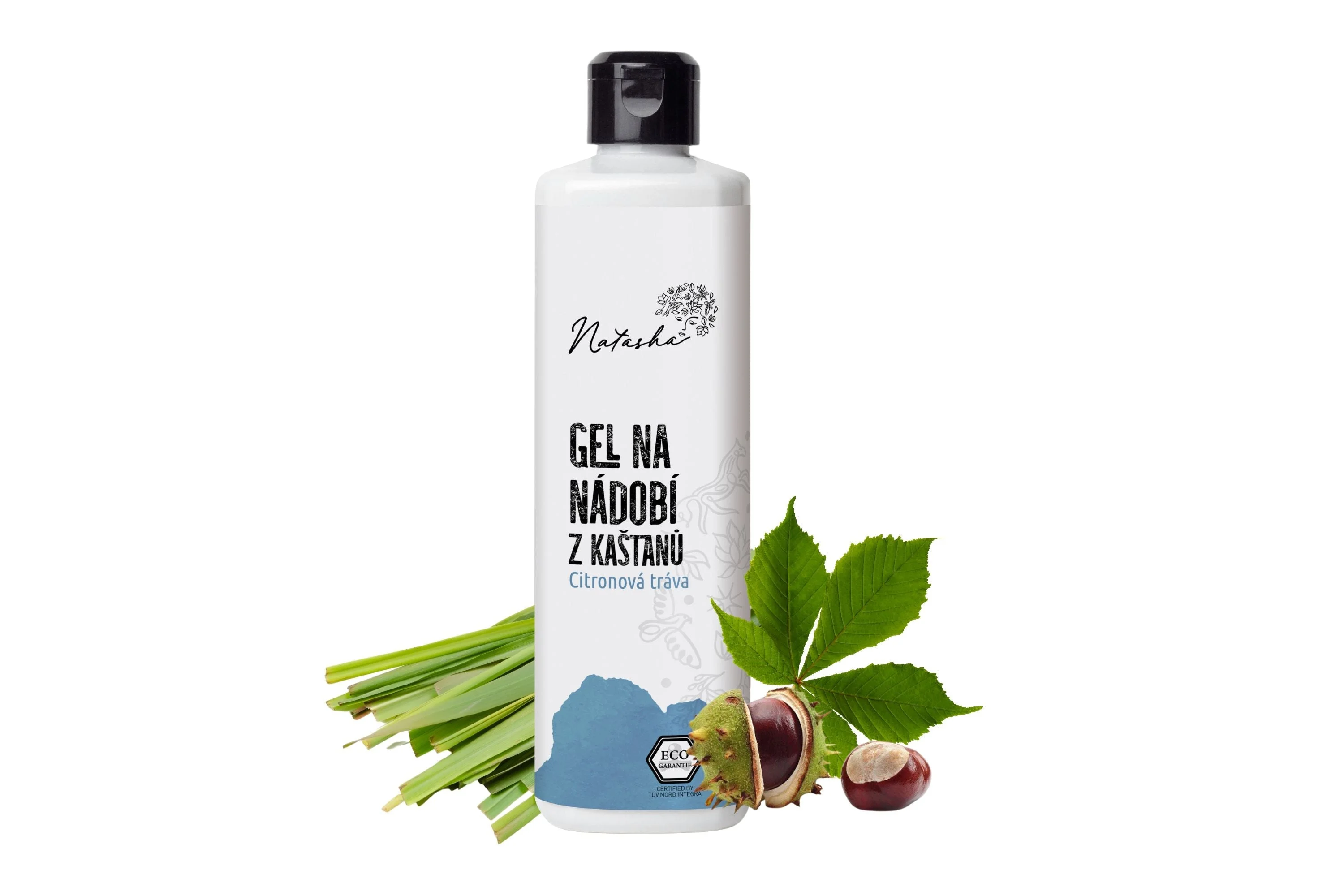 Natasha Dishwashing Gel from Chestnuts Lemongrass 500 ml - grease fighter gentle on skin