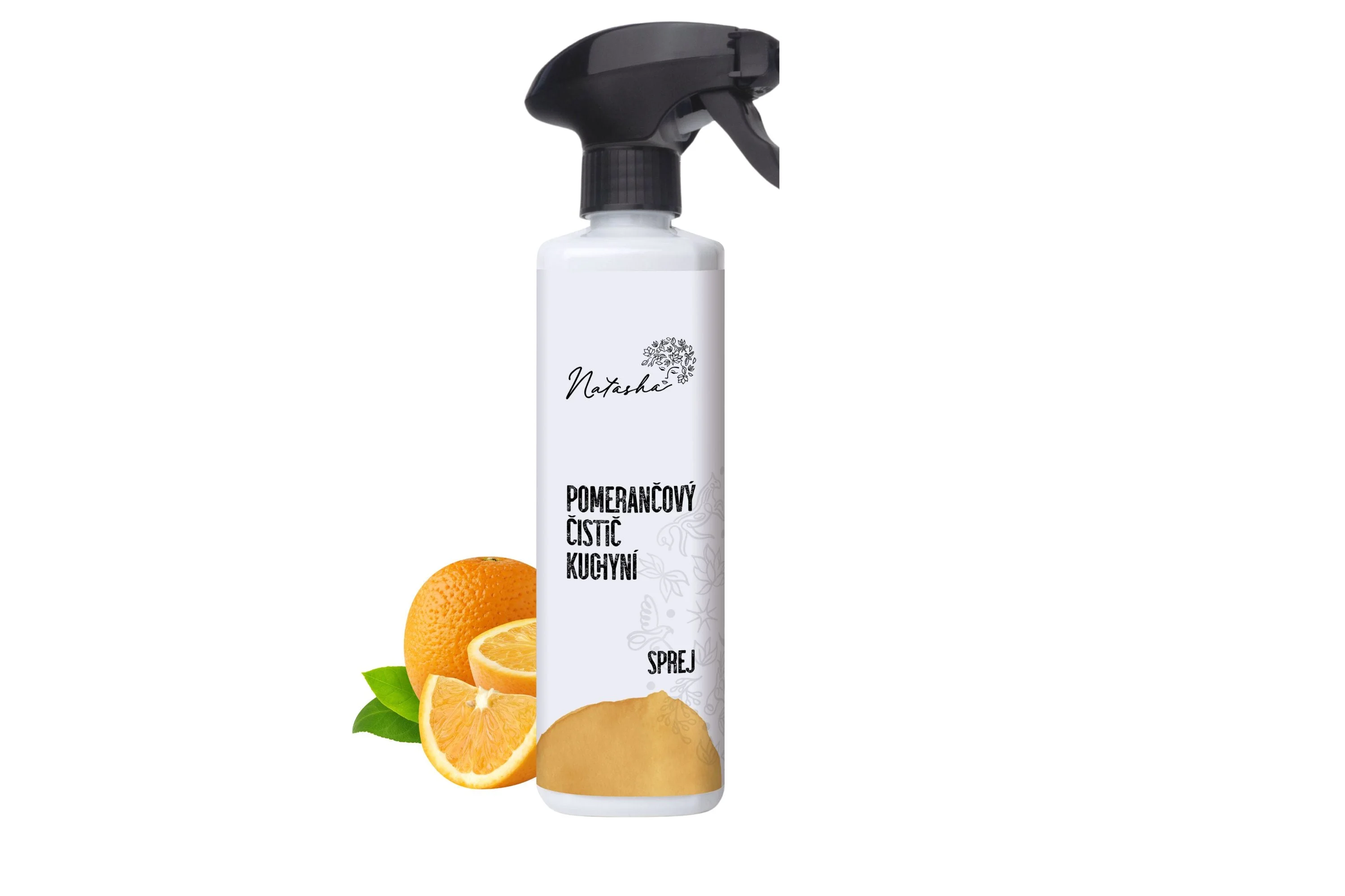Natasha Orange Kitchen Cleaner - Spray (500 ml) - Universal Degreaser Spray