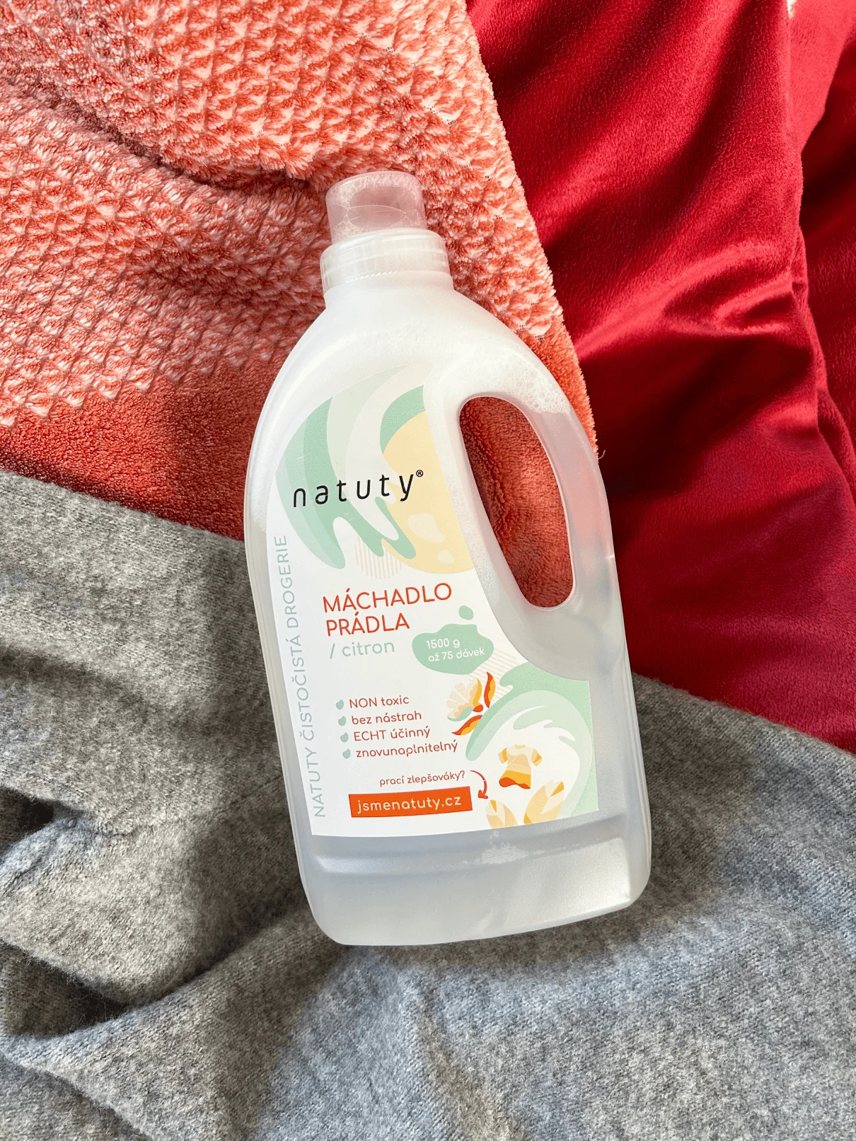 Natuty Lemon-Scented Laundry Rinse 1.5 l