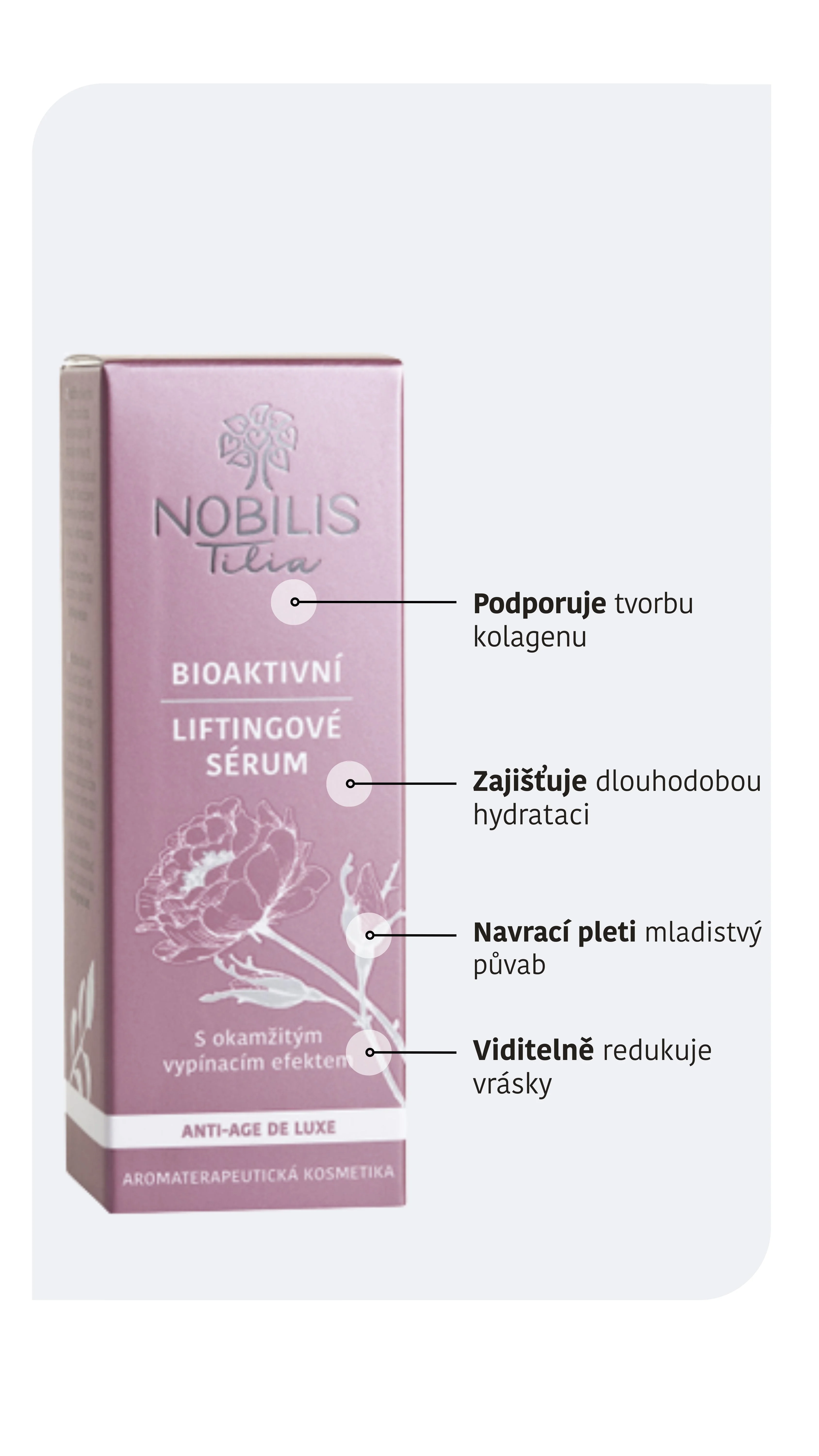 Nobilis Tilia Bioactive Lifting Serum (15 ml) - for Mature Skin and Pigmentation Spots