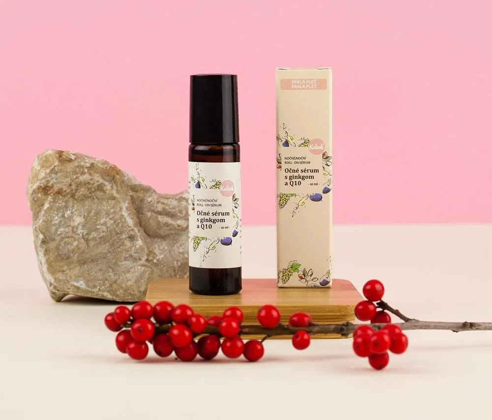 Kvitok Eye Serum with Ginkgo and Q10 - Night 10 ml Roll-on