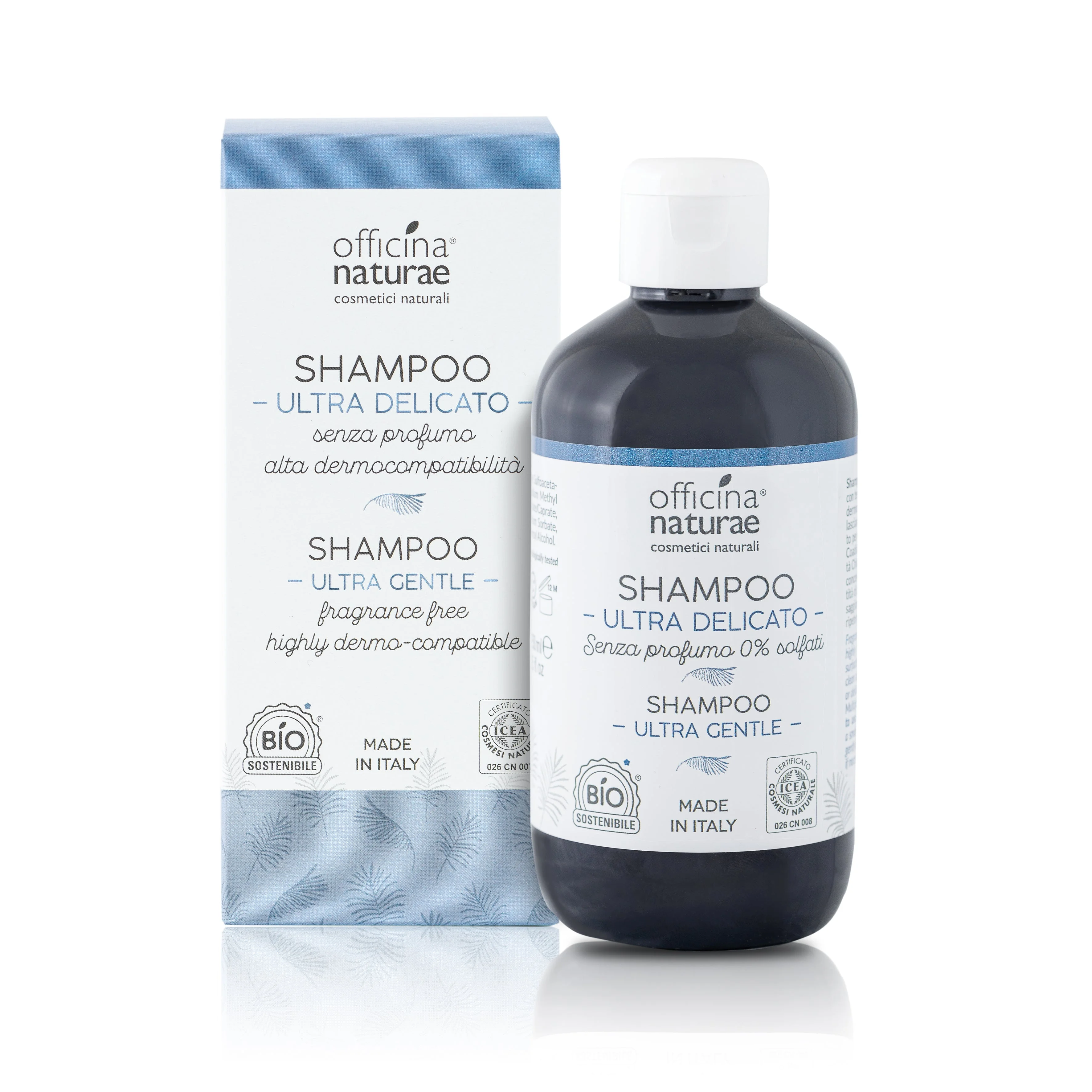 Officina Naturae Ultra Delicato Shampoo for Very Sensitive Scalp (250 ml) - also suitable for people with MCS