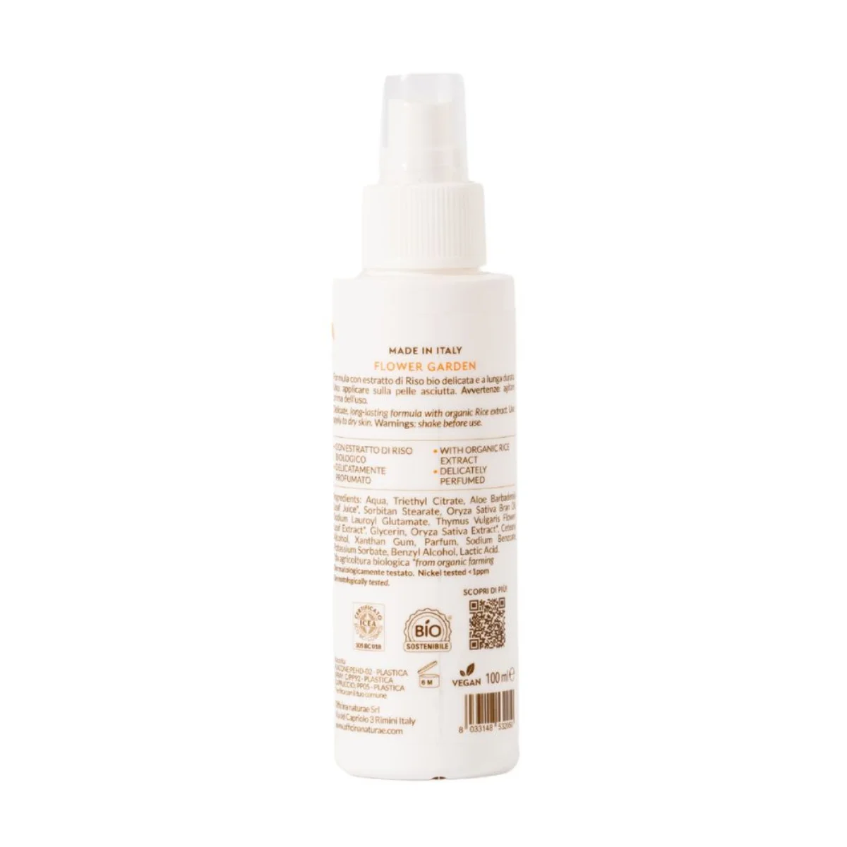 Officina Naturae Deodorant Spray - Garden in Bloom (100 ml) - neutralizes odor and provides a fresh scent