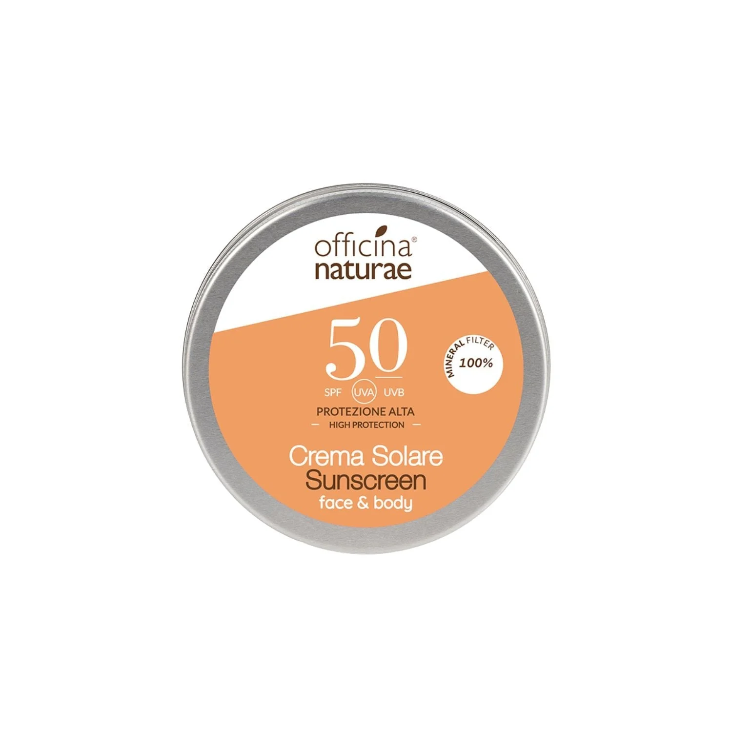 Officina Naturae SPF 50 Sunscreen in a Tin (75 ml) - Fragrance-Free