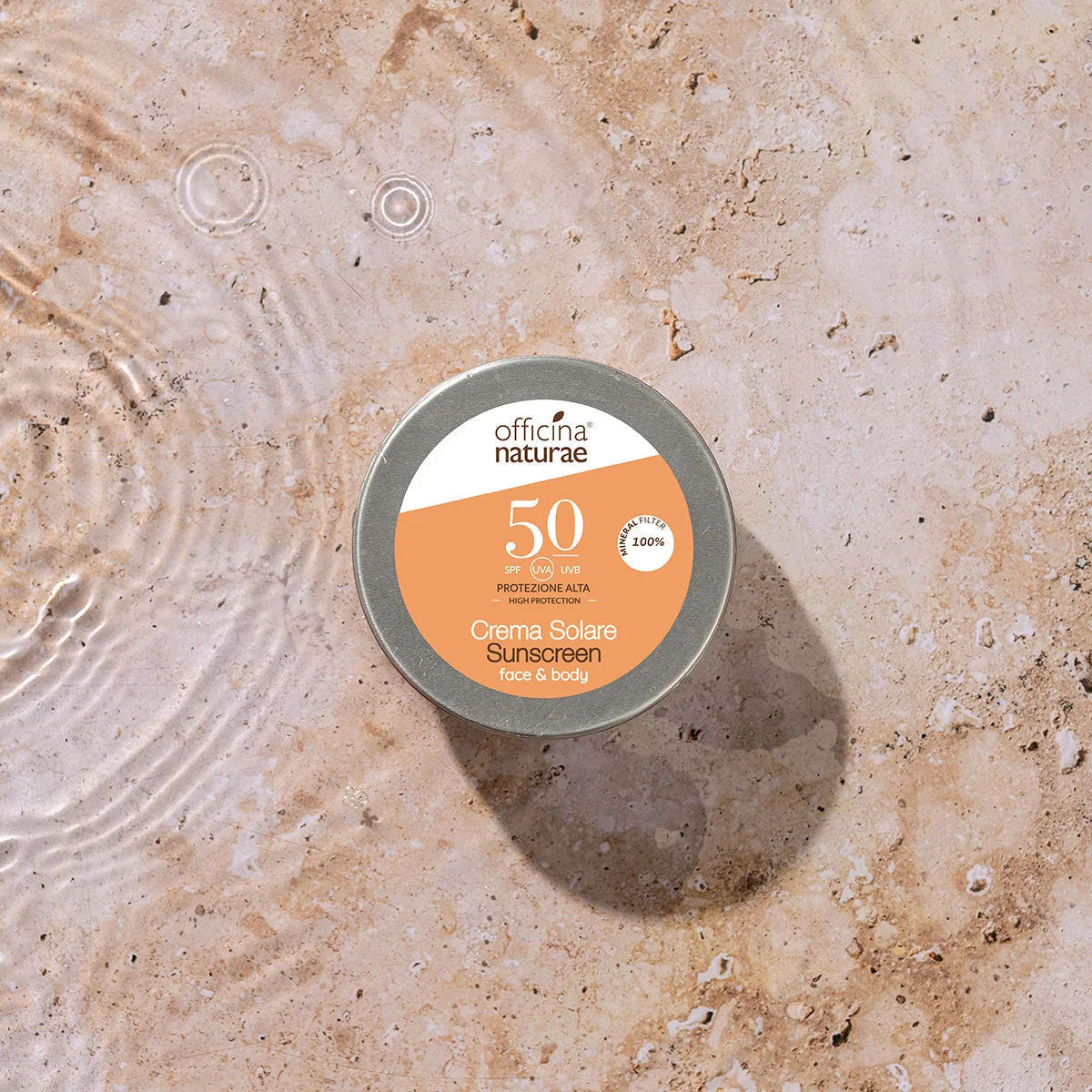 Officina Naturae SPF 50 Sunscreen in a Tin (75 ml) - Fragrance-Free