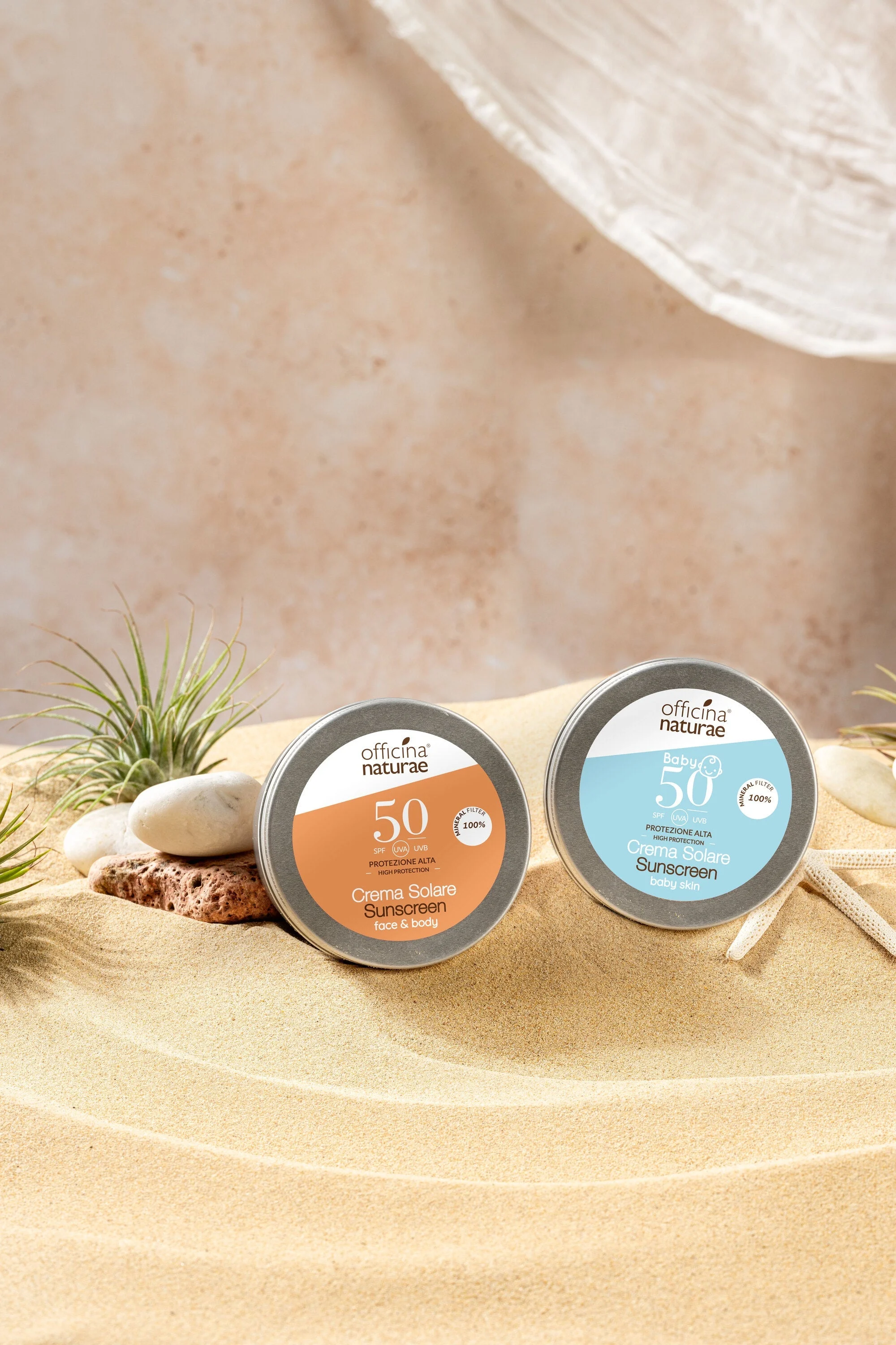 Officina Naturae SPF 50 Sunscreen in a Tin (75 ml) - Fragrance-Free